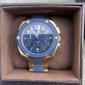 Men’s Michael Kors watch blue gold in box